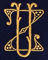 Monogram Z.U. 4 x 3 cm