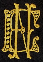 Monogram E.N. 4 x 3 cm