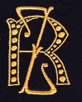 Monogram RZ. 4 x 3 cm