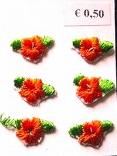 6 Bloemen 9 x 15 mm