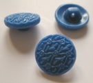 Knopf - Blau 13 mm