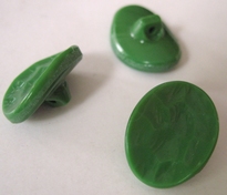 Glasknoop - groen 19 x 14 mm