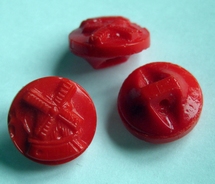 Knopf- rot 11 mm