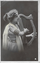 Postkart - Harp 14 x 9 cm