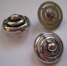 Zilverkleurknoop 21 mm