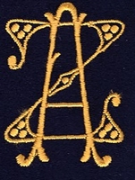 Monogram Z.A. 4 x 3 cm