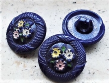 Knopf - Blau 18 mm