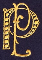 Monogram P.P. 4 x 3 cm