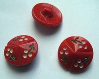 Knopf - Rot 18 mm